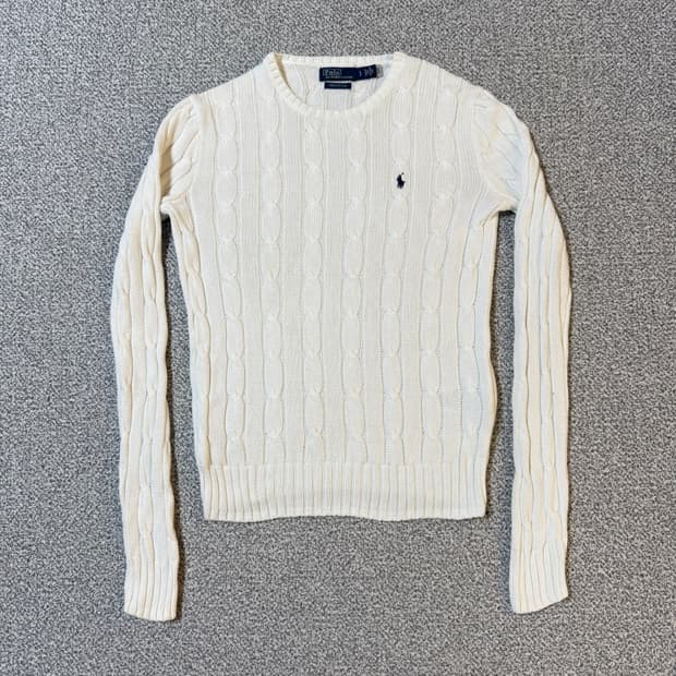 폴로 랄프로렌 코튼 크루넥 니트 S