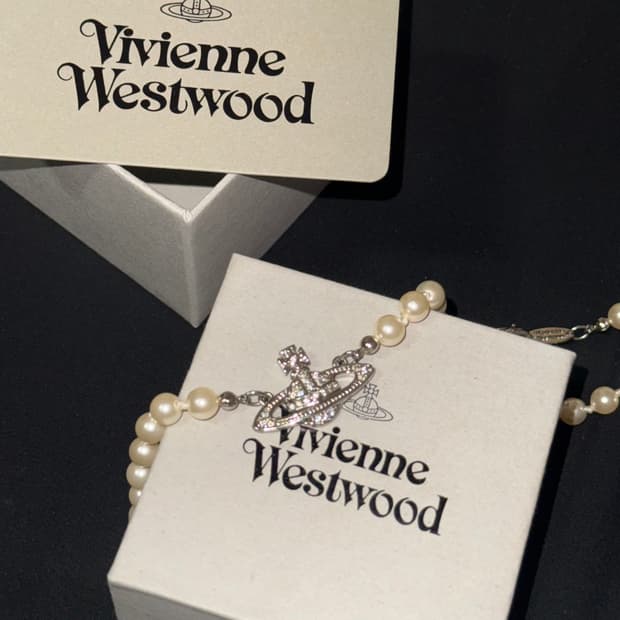 비비안웨스트우드 진주 초커 목걸이