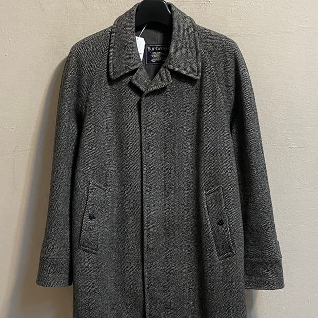 버버리 헤링본 울코트