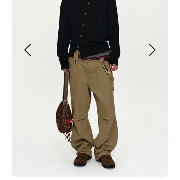 앤더슨벨 사선 레이어드 가디건