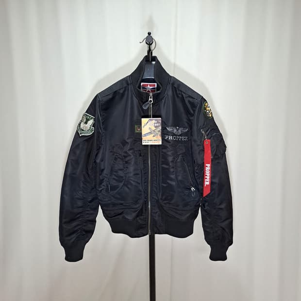 (새제품) 프로퍼 블랙 항공점퍼 L B514