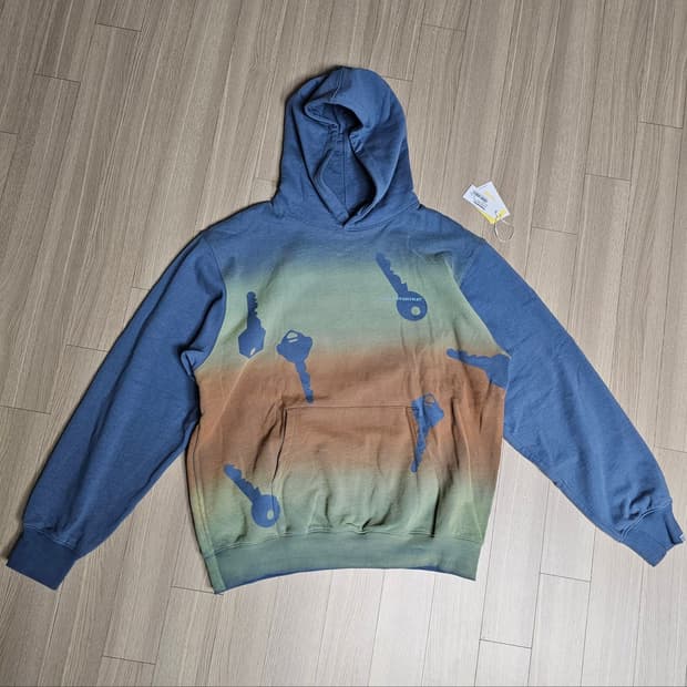 XL 1회착) 디스이즈네버댓 열쇠 키 스프레이드 패턴 후드 후디