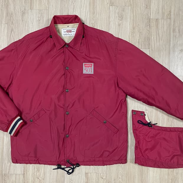 105) 90s 리바이스 501 누빔 코치자켓(+후드)RRL&LVC&폴로