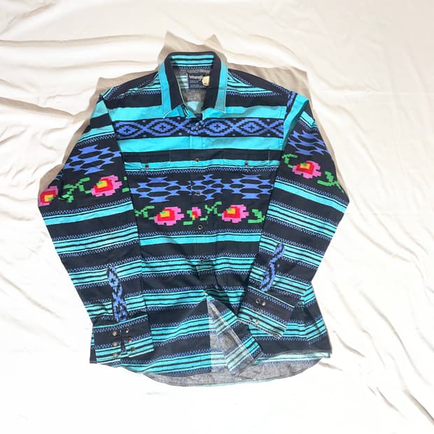 Wrangler 랭글러 카우보이 컷 아즈텍 패턴 셔츠