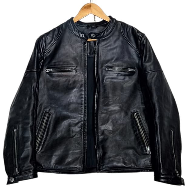 빈티지 라이더 가죽 자켓