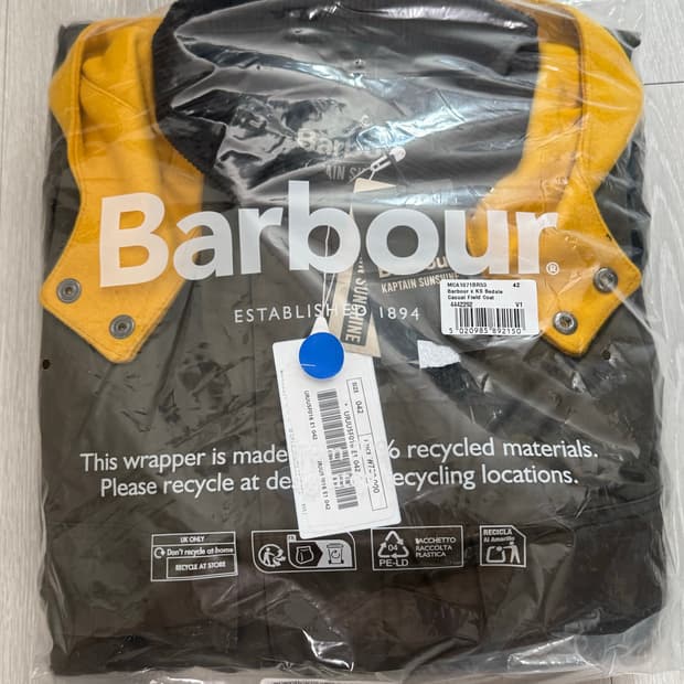 25fw 바버x캡틴선샤인 비데일 필드코트 올리브 42