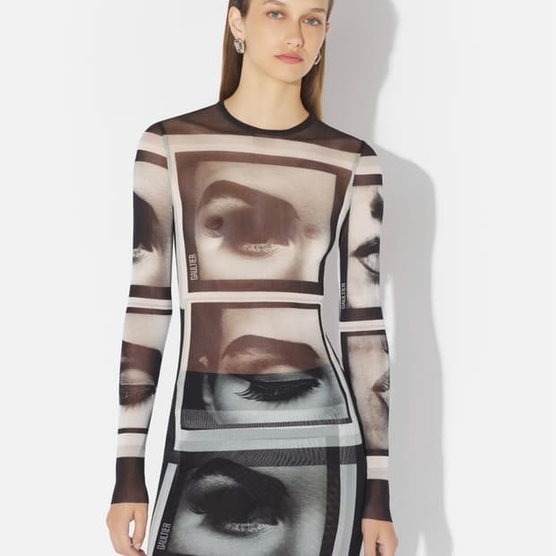 Jean Paul Gaultier 아이즈 앤 립스 메쉬 롱슬리브