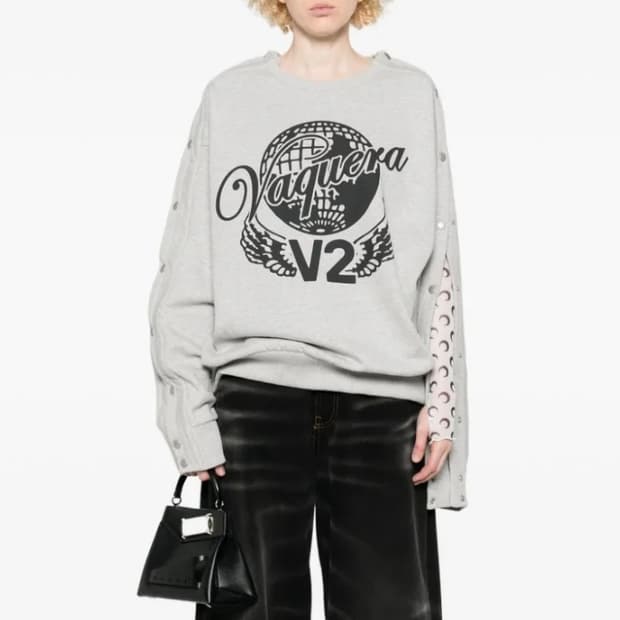 바퀘라 스냅 스웨트셔츠