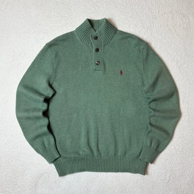 폴로 랄프로렌 10's 버튼 카라 니트 PN6349