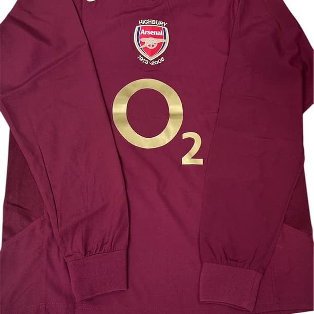 05-06 아스날 홈 앙리 유니폼 긴팔