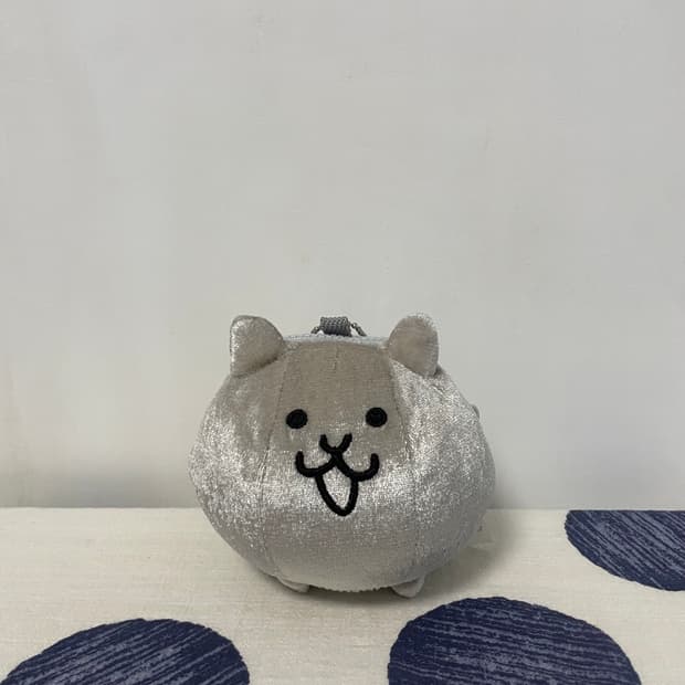 은색 냥코대전쟁 동전지갑 인형 키링