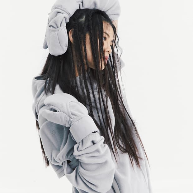 {정가 11.9} 오호스 회색 장갑 투폴드 플리스 미튼 글러브 그레이