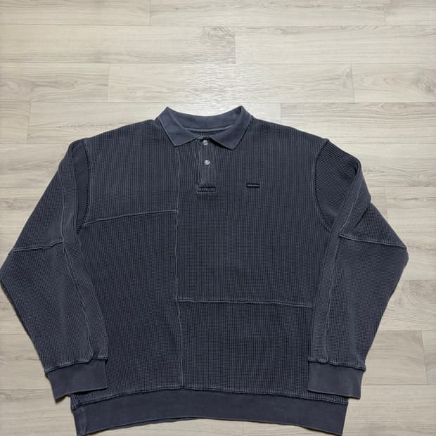 디스이즈네버댓 와플 카라티셔츠 차콜 XL사이즈 판매