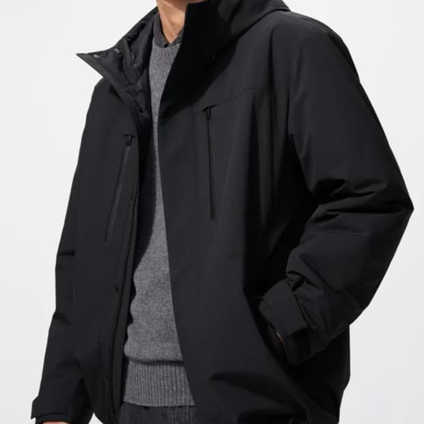 [L] 유니클로 하이브리드다운 파카 패딩