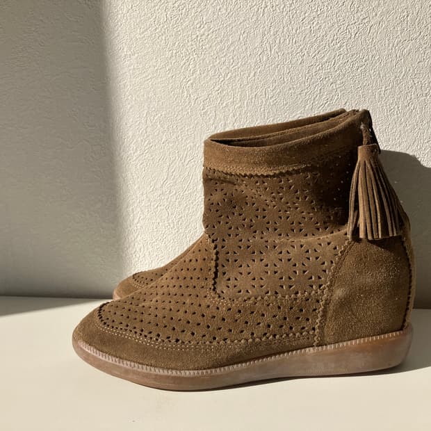 이자벨마랑 베슬리부츠 36사이즈 스웨이드부츠 앵클부츠 웨지힐부츠