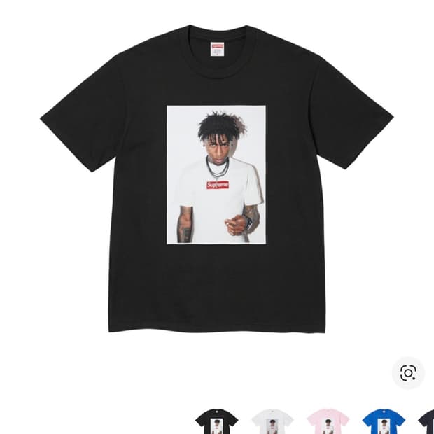 슈프림 영보이 포토티 블랙 L