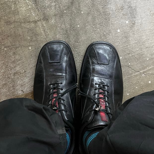 ‘00s’ Prada sports leather semi square 