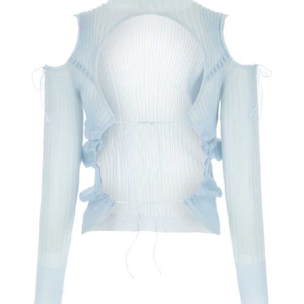 cecilie bahnsen 백리스 컷아웃 탑