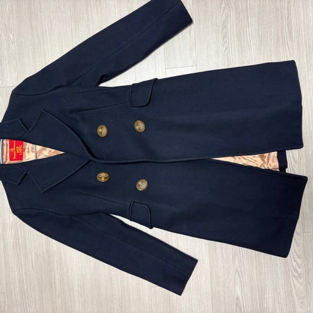 비비안웨스트우드 더블 코트 네이비 (레드라벨)