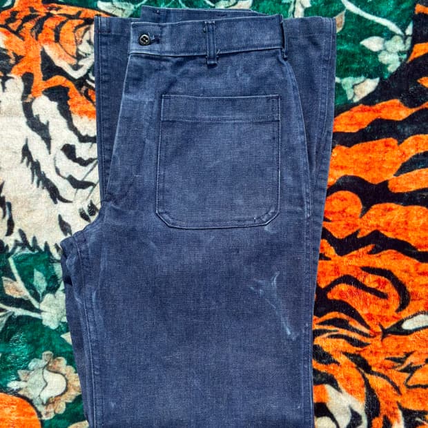 80s USN denim utility pants (28R)