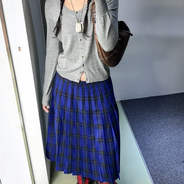 gray ribbed detail cardigan