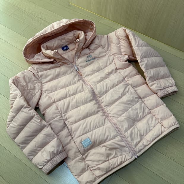 아이더 키즈 베이직 경량패딩 155 핑크