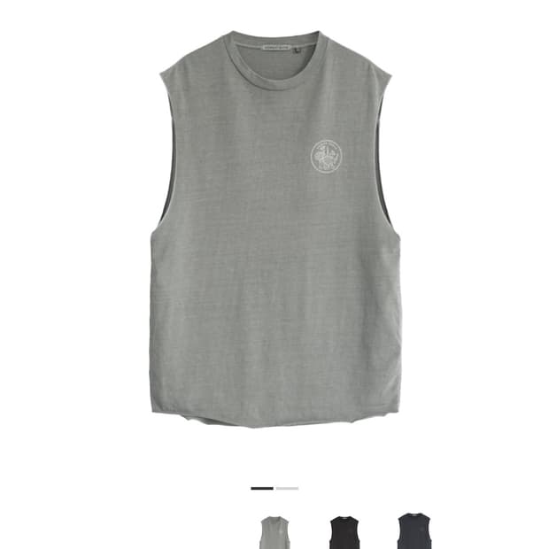 [3] 폴리테루 휴먼인덱스 슬리브리스 그레이 베이지