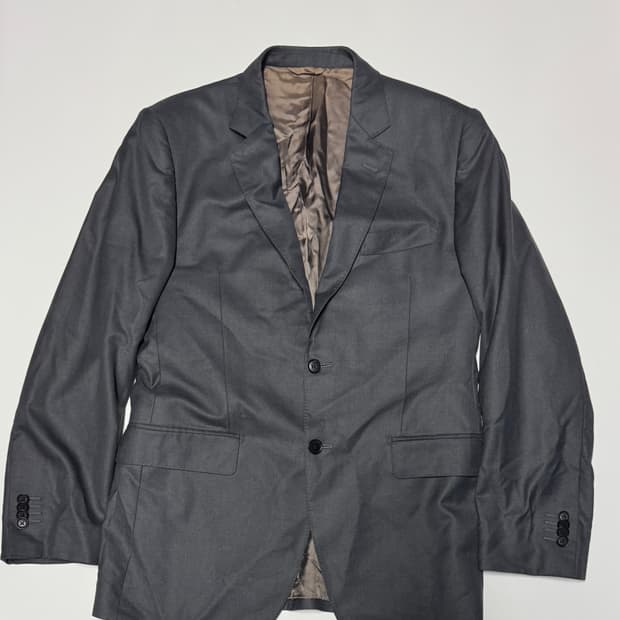 정품라벨! 듀퐁 S.T.Dupont 정장 울 자켓 48 M 그레이