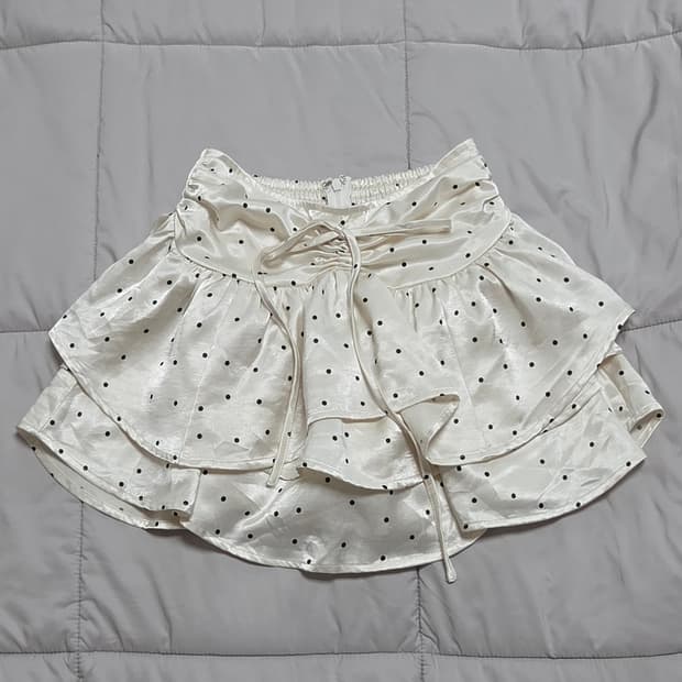 grl 도트 아이보리 캉캉 스커트