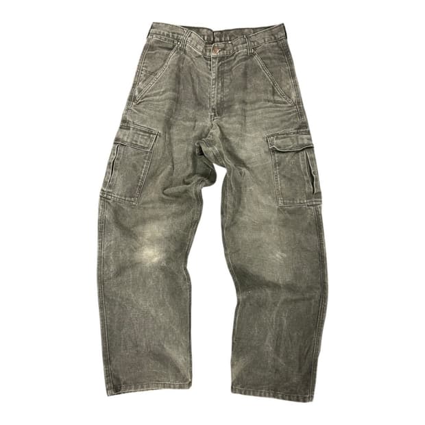 ML) 빈티지 다코타 DAKOTA 카키 워싱 카고팬츠 BC-043