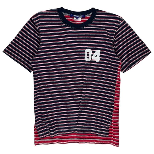 SS07 Number Striped Hybrid Tshirt Poem