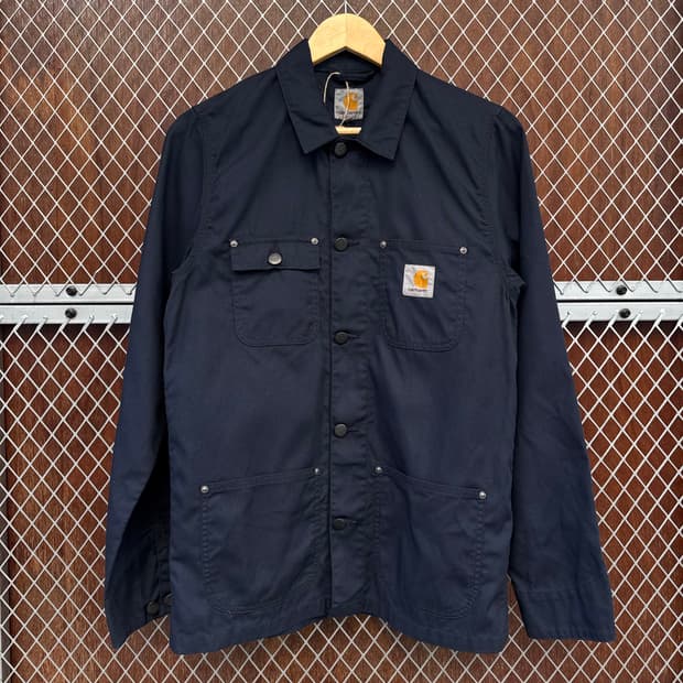 칼하트 wip 미시건 초어 포켓 코트 워크 자켓 네이비 S