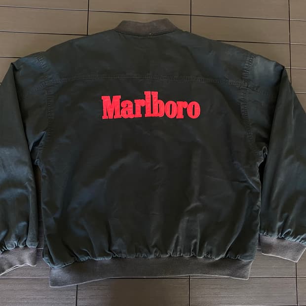 (XL) 90s 빈티지 말보로 리버시블 봄버 자켓