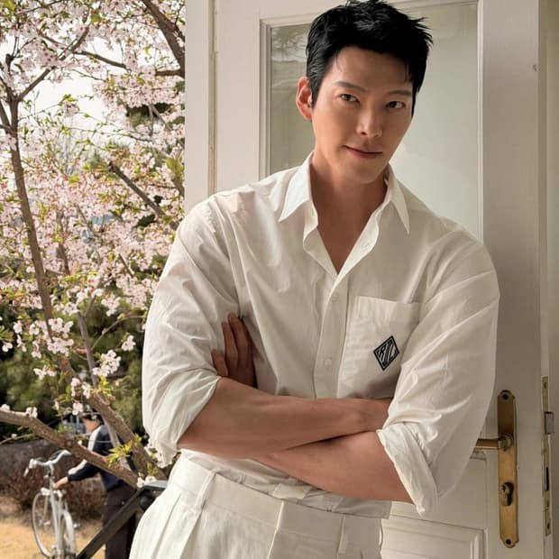 랄프로렌 퍼플라벨 RL 로고 린넨 셔츠 