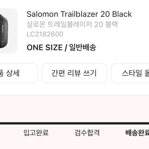 살로몬 20 백팩 판매합니다