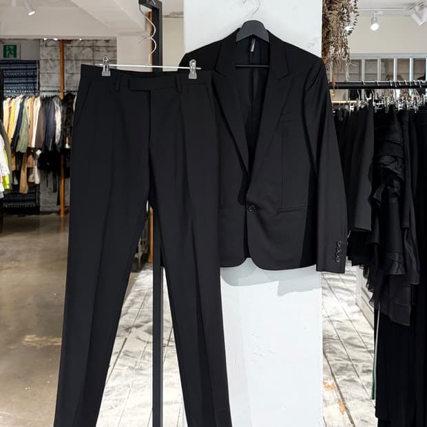 디올 옴므 블랙 원버튼 블레이저 셋업