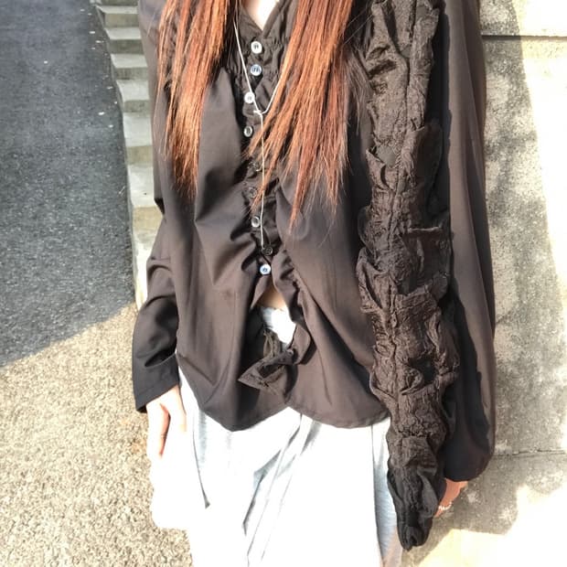 튜프티 teufti ripple blouse