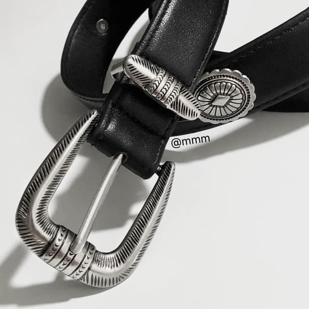 [Unisex] 찡 스터드 클래식 웨스턴 벨트