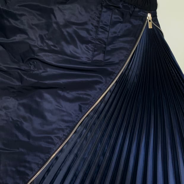 사카이 sacai 플리츠 레이어드 스커트