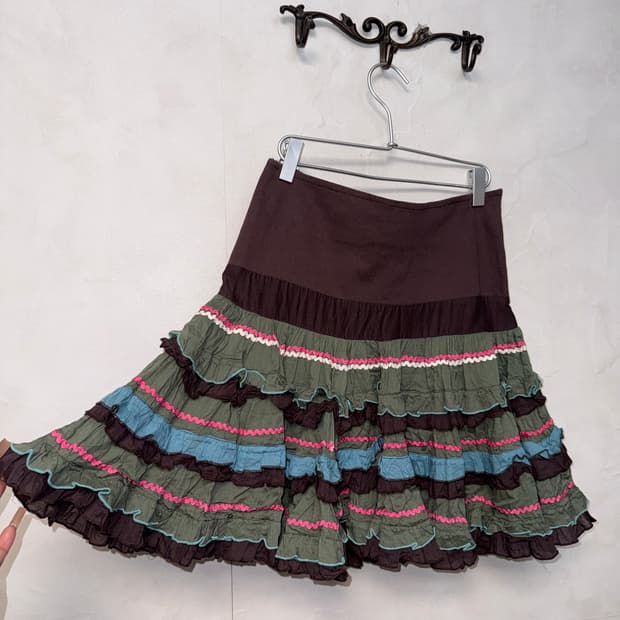 Morgan brown bohemian colormix cancan sk