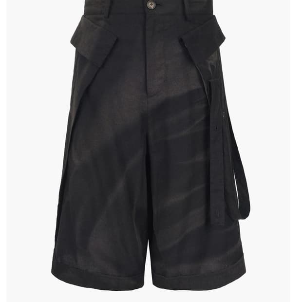 지용킴 Sun-Bleached Layered Half Trousers