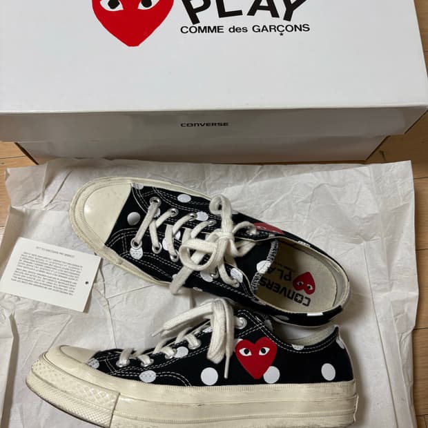 꼼데가르송 폴카닷 컨버스 245