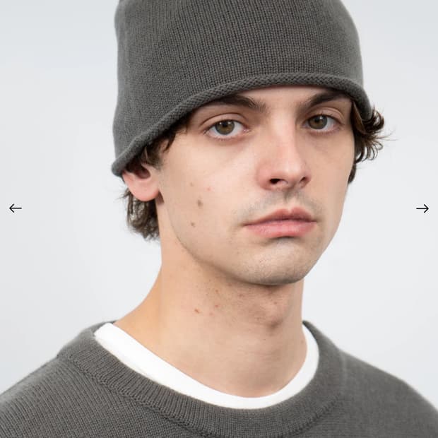 (구매) 레이디 화이트 비니 그레이