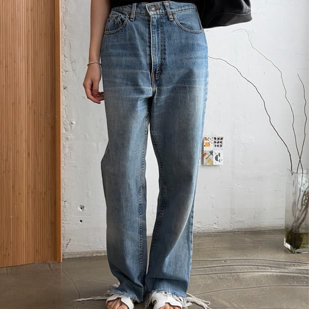 리바이스 컷오프 데님팬츠