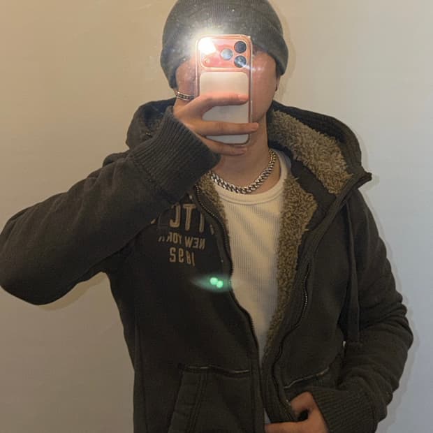 아베크롬비 대장급 양털 후드집업