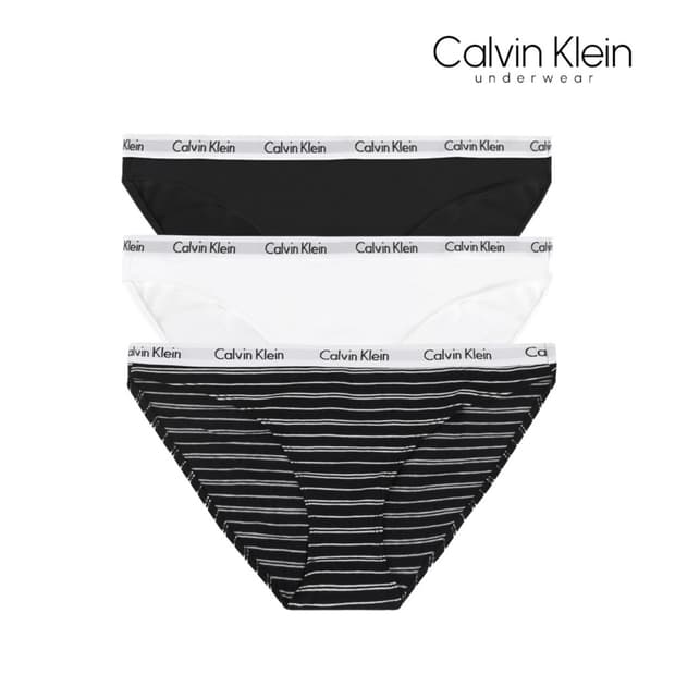 캘빈클라인 언더웨어 팬티 S (화이트, 스트라이프)