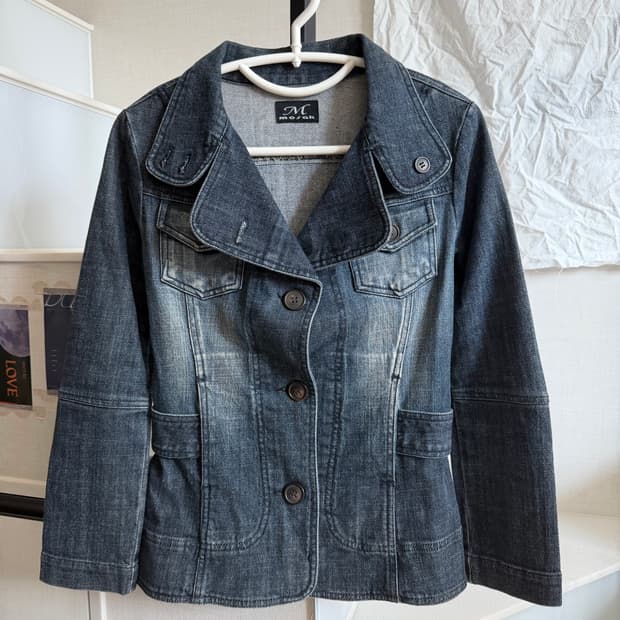 빈티지 워싱 데님 자켓