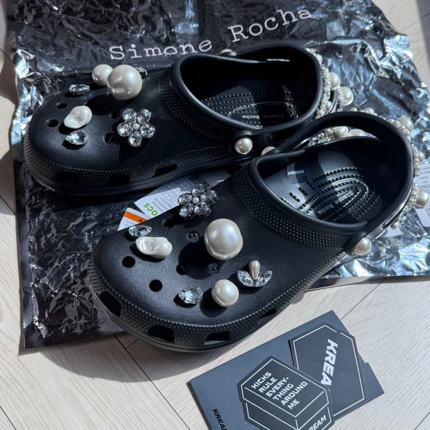 크록스 x 시몬 로샤 클래식 클로그 블랙