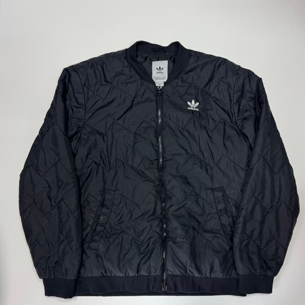 아디다스 오리지널 블랙 퀄팅 점퍼 자켓 XL~2XL