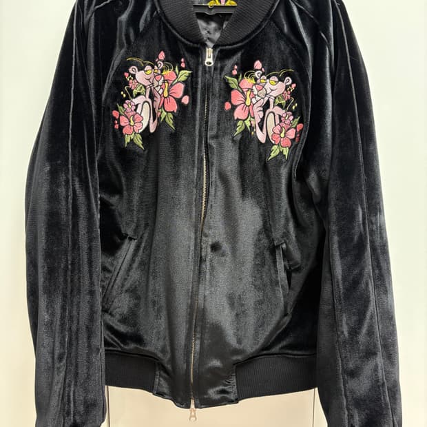 참스 핑크팬더 콜라보 벨벳 스카잔 남녀공용